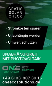 Grüne und günstige Energie durch moderne Photovoltaikanlagen. One Eco Solutions aus Langen ist der Spezialist für Photovoltaik Anlagen in Darmstadt.